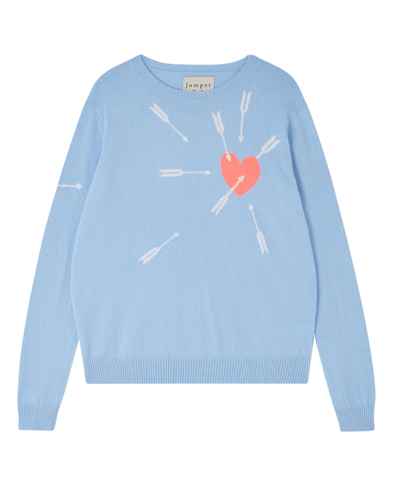 Jumper1234 Lovestruck Aurora Blue Crew Knit