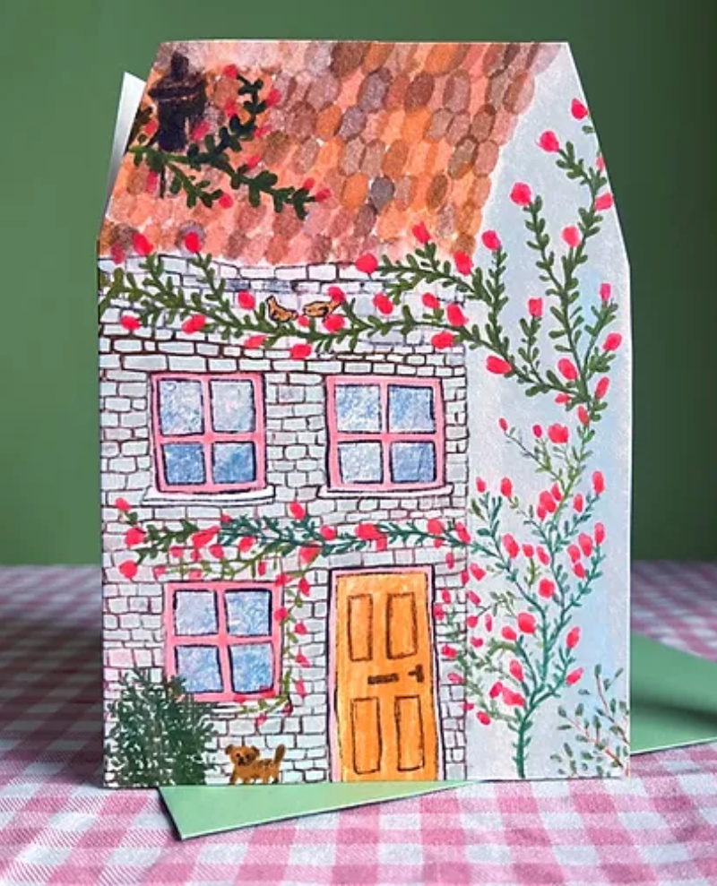 Laura Skilbeck Blue House Card