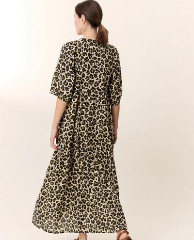 Leon & Harper Rizi Beige Leopard Dress