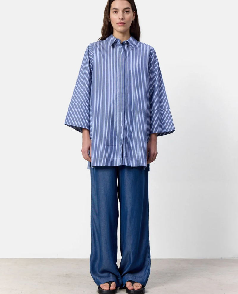 Levete Room Harlie Blue Stripe Shirt