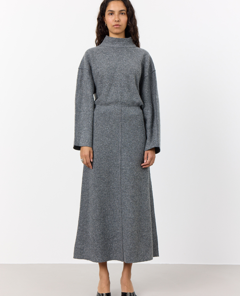 Levete Room Icon Grey Boiled Wool Knit