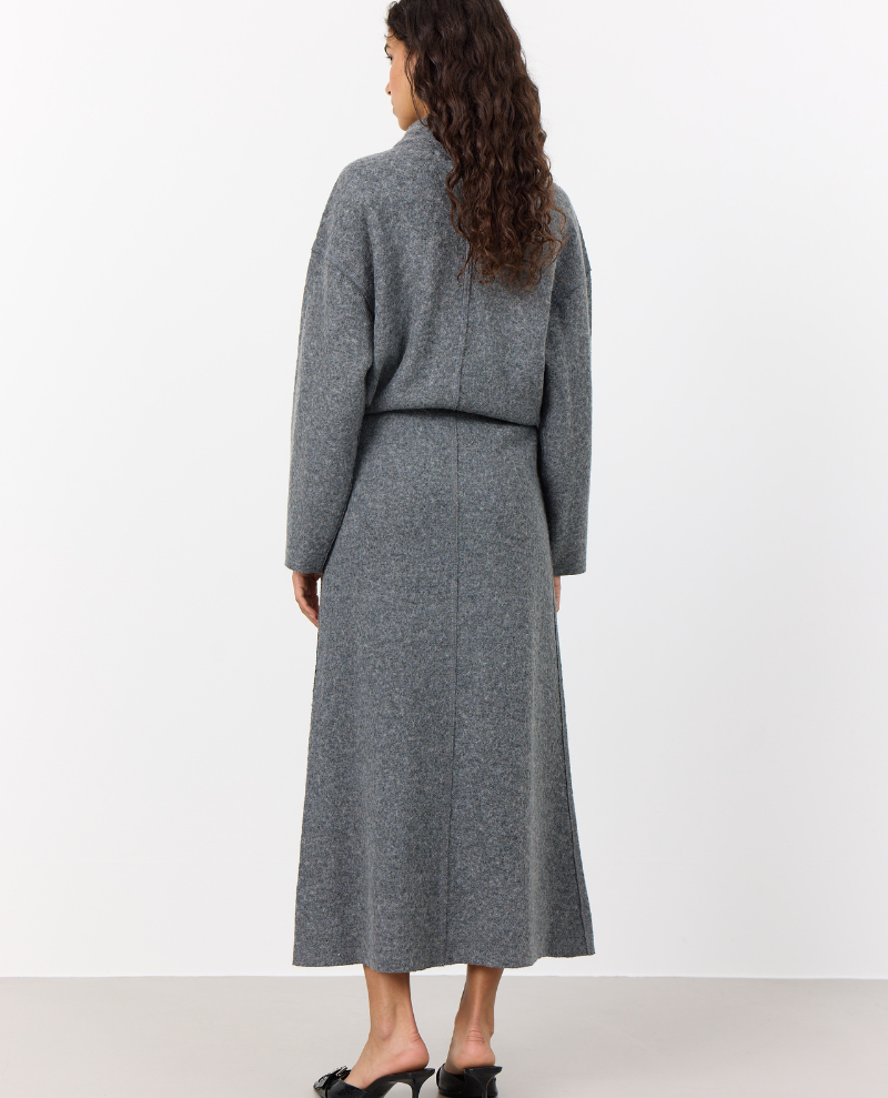 Levete Room Icon Grey Boiled Wool Knit