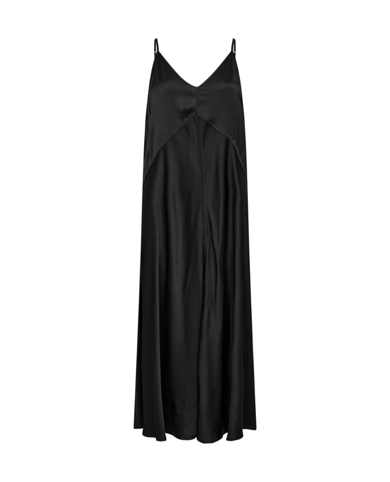 Levete Room Estel Black Slip Dress