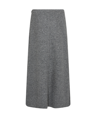 Levete Room Icon Grey Boiled Wool Midi Skirt