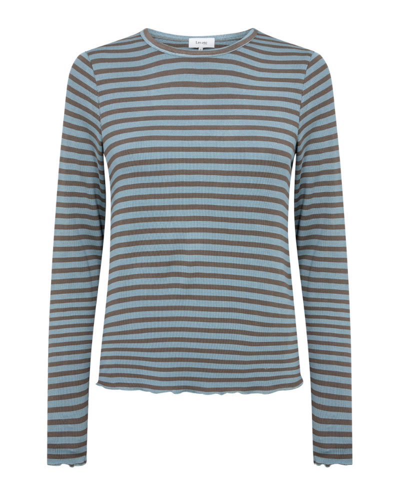 Levete Room Ika Smoked Blue Stripe T-Shirt