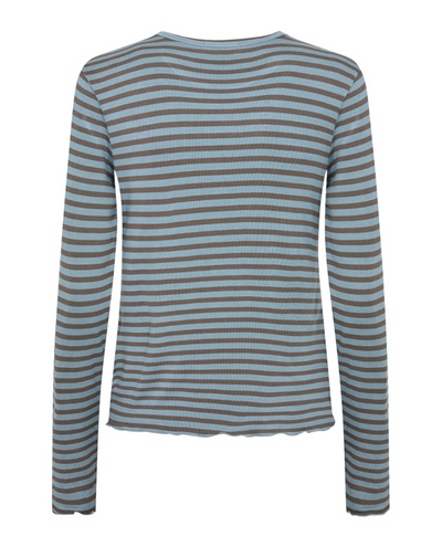 Levete Room Ika Smoked Blue Stripe T-Shirt