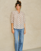 Mabe Lindi Ecru Print Blouse