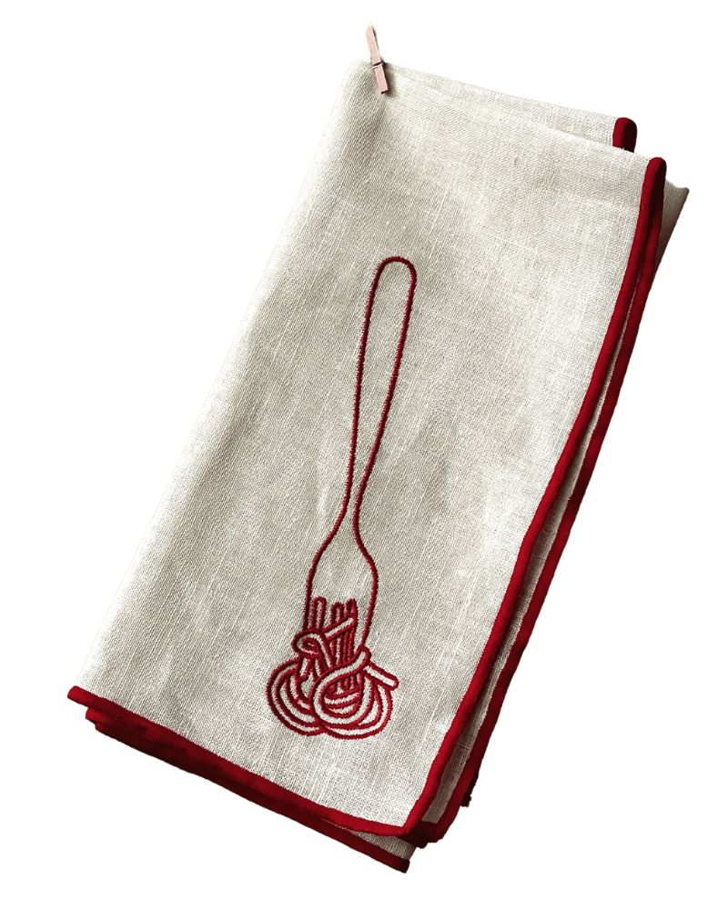 MÆGEN Spaghetti Linen Blend Napkins (Set of 2)