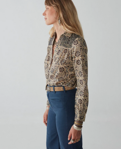 Maison Hotel Phoebe Ice Blue Blouse