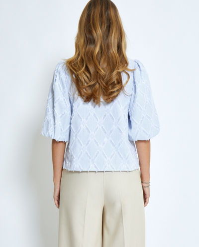 Minus Astra Ice Blue Stripe Blouse