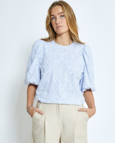 Minus Astra Ice Blue Stripe Blouse