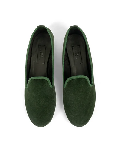 Moi London Forest Green Loafer Shoes