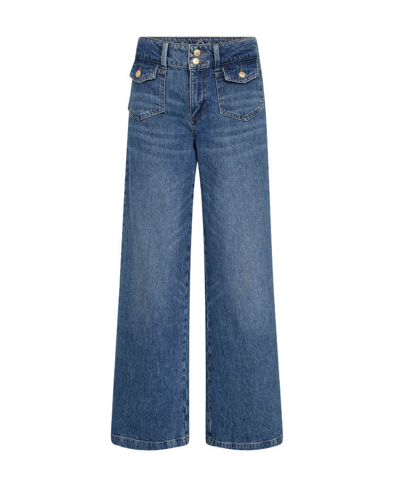 Mos Mosh Colette Matlock Blue Wide Jeans