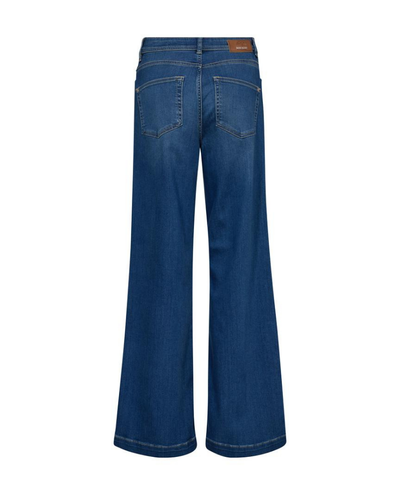 Mos Mosh Dara Deluxe Mid Blue Wide Jeans