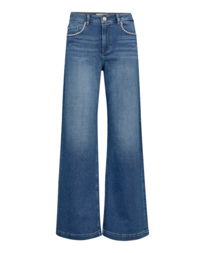 Mos Mosh Dara Shane Blue Wide Jeans