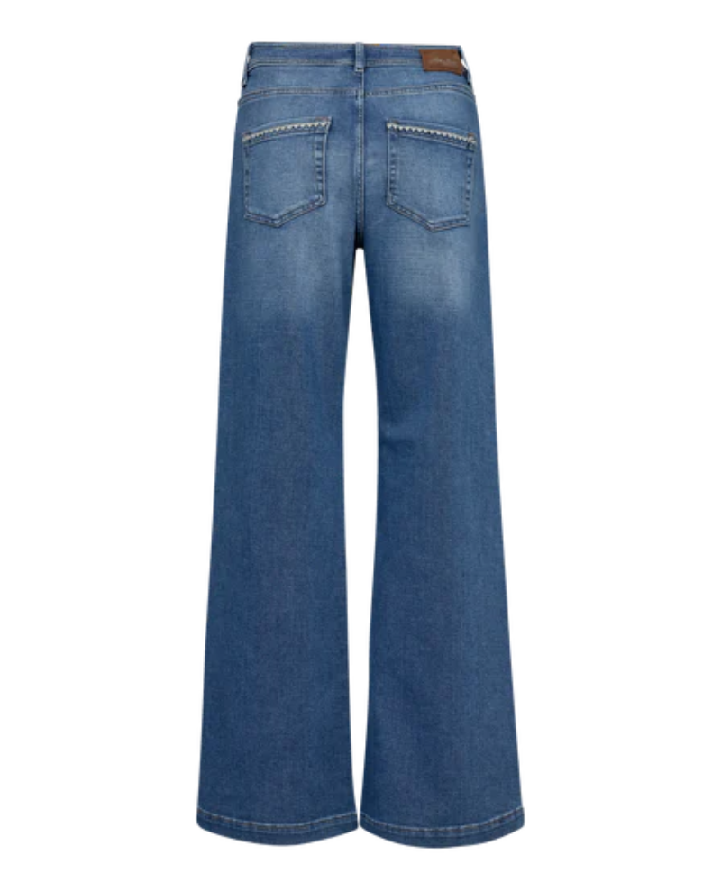 Mos Mosh Dara Shane Blue Wide Jeans