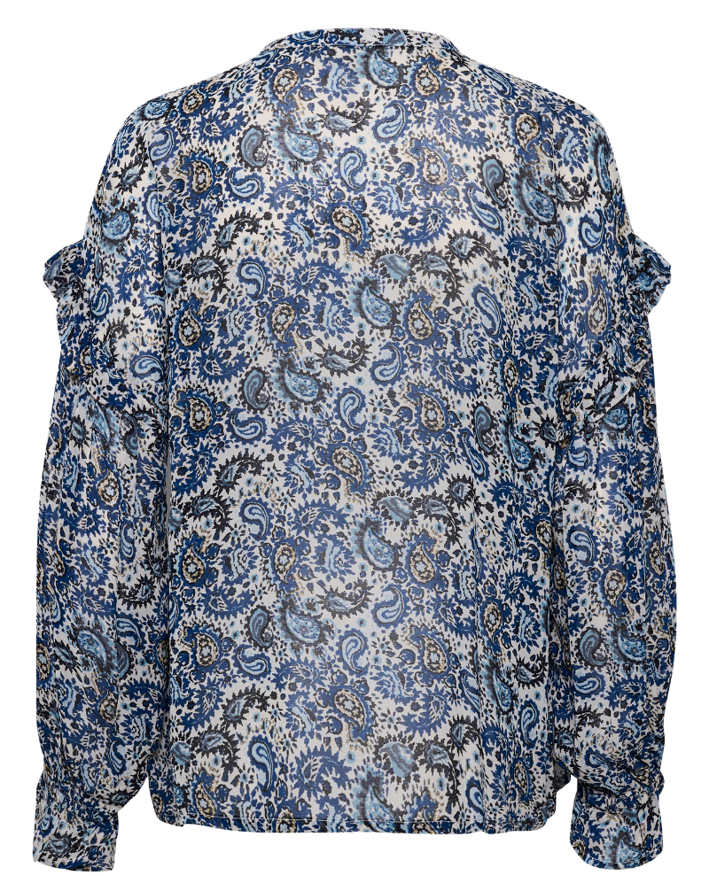 Part Two Cebrine Blue Paisley Blouse