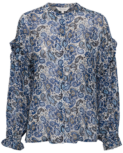 Part Two Cebrine Blue Paisley Blouse