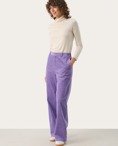 Part Two Clarisse Violet Wide Cord Trousers