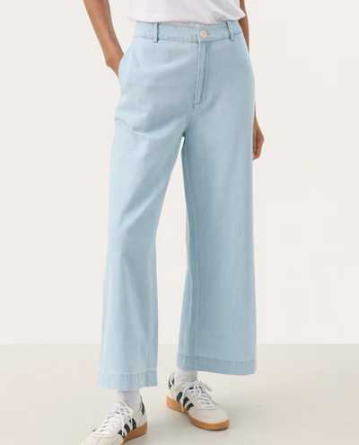 Part Two Coralies Whitish Denim Trousers