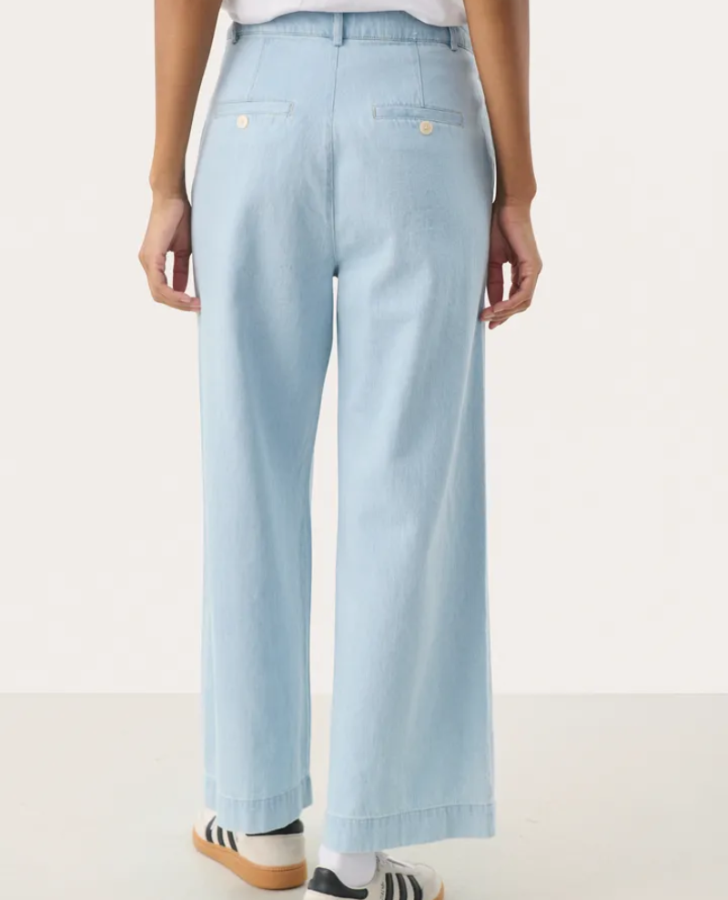 Part Two Coralies Whitish Denim Trousers