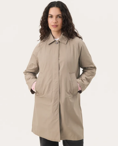 Part Two Ettie Desert Taupe Over Coat