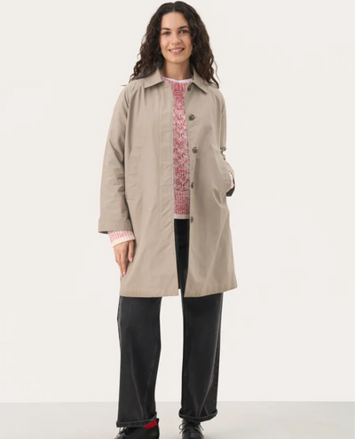 Part Two Ettie Desert Taupe Over Coat