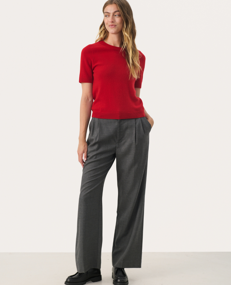 Part Two Everlotta Salsa Red Cashmere Knit