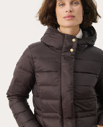 Part Two Lainey Chocolate Quilted Jacket