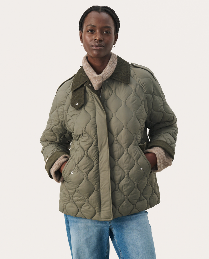 Diamond quilted barn jacket best sale