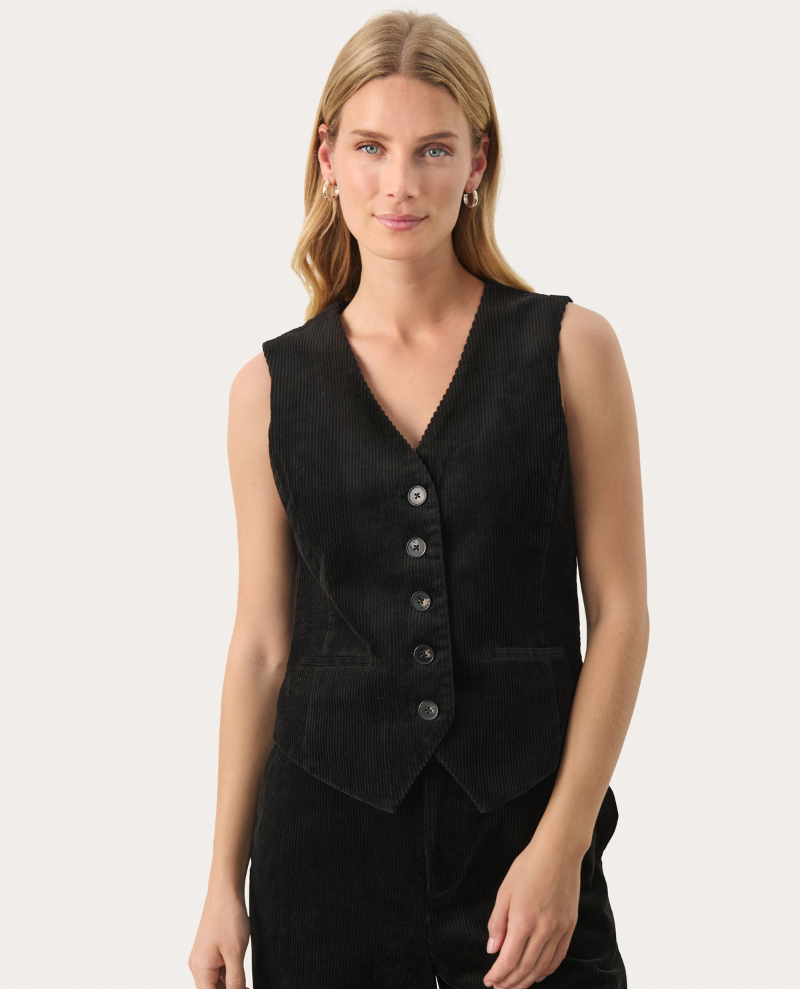 Part Two Linka Black Waistcoat