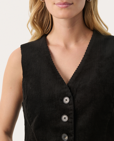 Part Two Linka Black Waistcoat