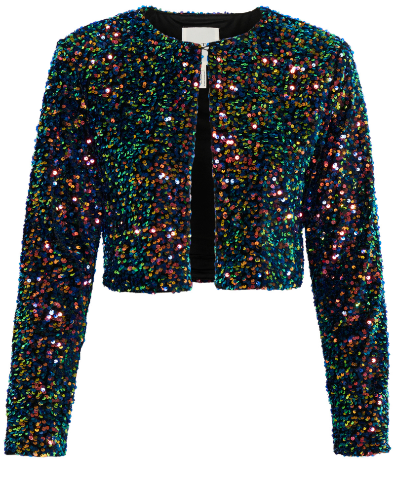 Part Two Marta Multi Sequin Cropped Jacket