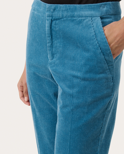 Part Two Mishas Blue Heather Cord Trousers