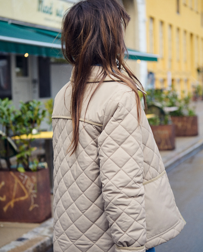 Part Two Naomie Desert Taupe Quilted Jacket