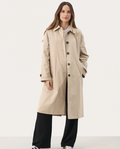 Part Two Natia Humus Brown Coat