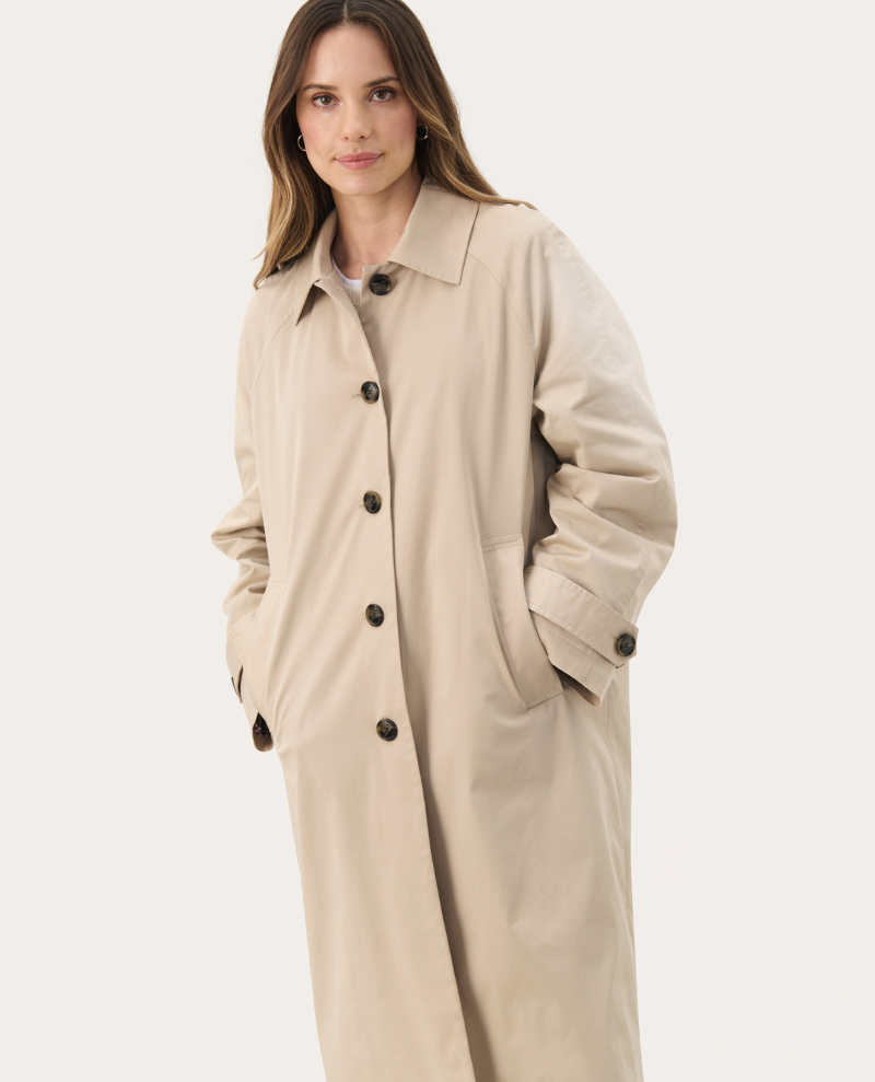 Part Two Natia Humus Brown Coat