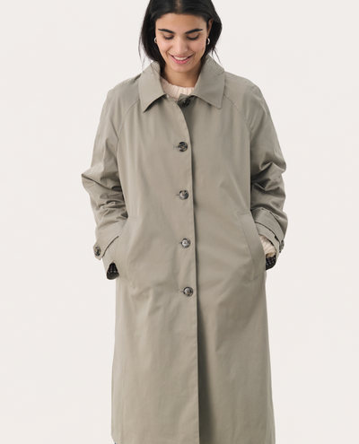 Part Two Natia Vetiver Green Coat