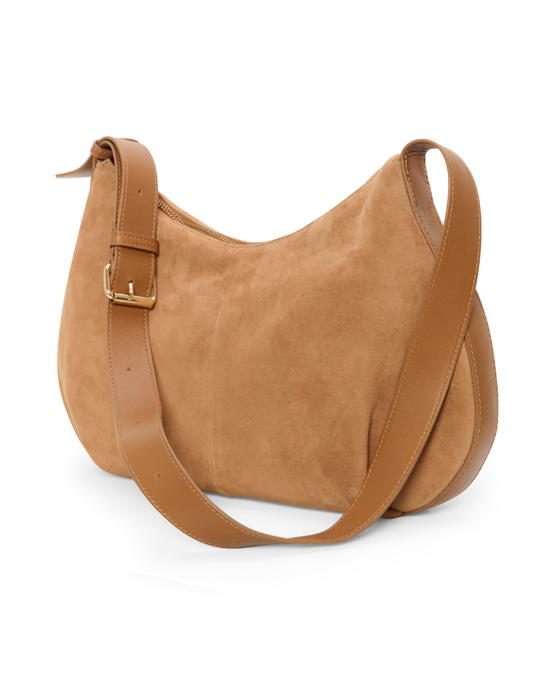 Part Two Nevena Brown Suede Bag