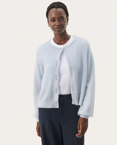 Part Two Ninell Ice Blue Cardigan