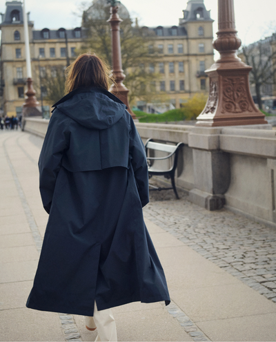 Part Two Noir Dark Navy Long Coat