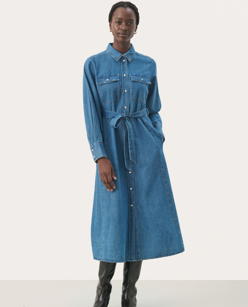 Part Two Polenka Denim Shirt Dress