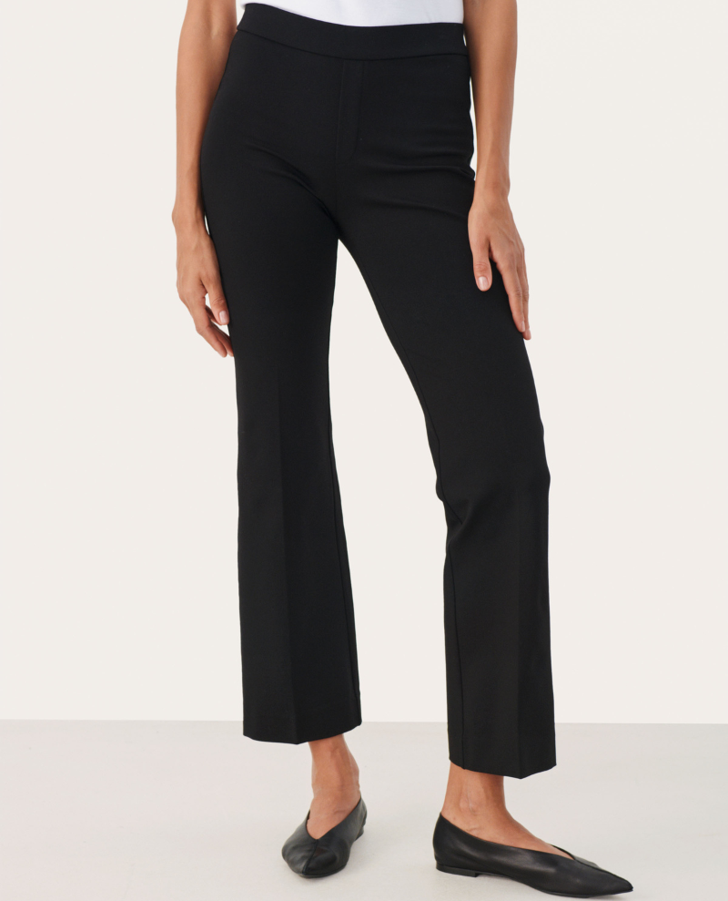 Part Two Ponta Black Jersey Trousers