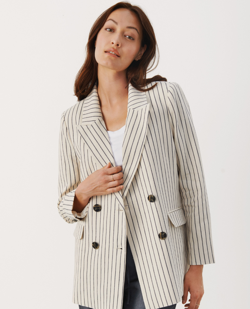 Part Two Sine Navy Stripe Blazer