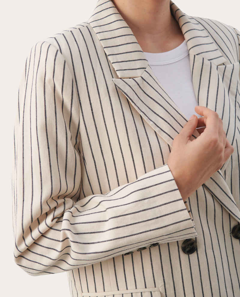 Part Two Sine Navy Stripe Blazer