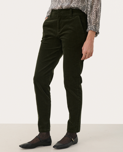 Part Two Soffysa Rosin Green Cord Trousers