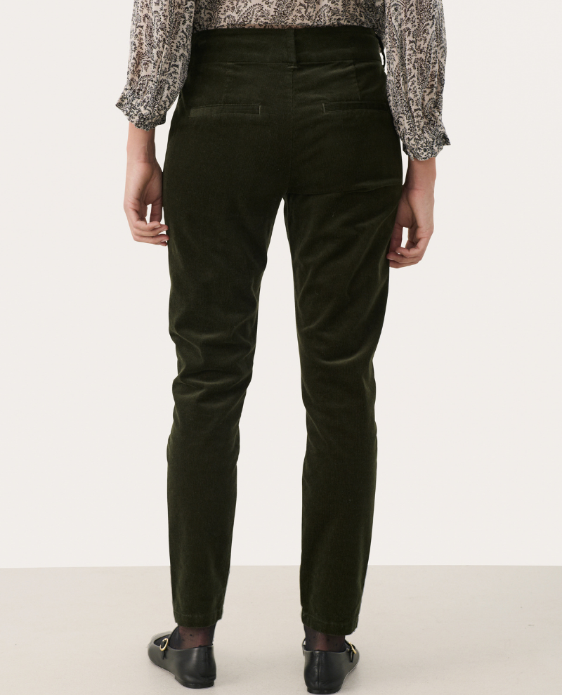 Part Two Soffysa Rosin Green Cord Trousers