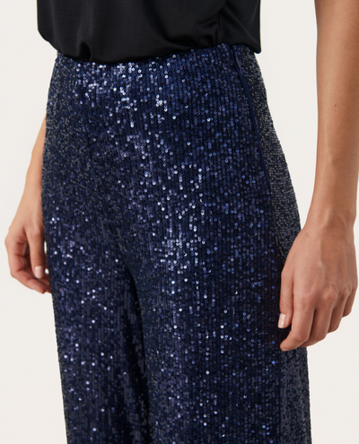 Part Two Tatiana Midnight Sequin Trousers