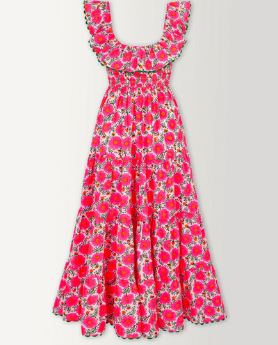 Pink City Prints Susie Neon Poppy Dress