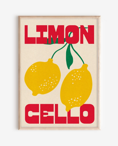 Proper Good Limoncello A3 Print Framed